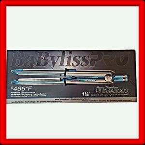 BabylissPro Nano Titanium Prima 3000 Straightening Flat Iron 1 1/4"